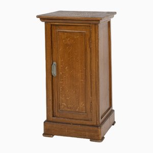 Art Deco French Nightstand in Varnished Wood, 1930s