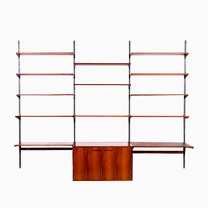 Wall Unit by Kai Kristiansen for Feldballes Møbelfabrik, 1960s, Set of 18