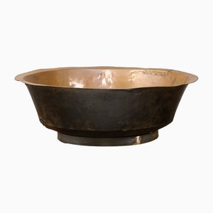 Large Antique Brass Bowl, 1880