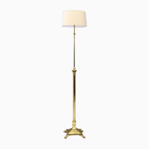 Antique Brass Standard Lamp, 1890
