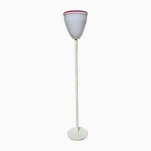 Glass Floor Lamp attributed to Roberto Pamio for Leucos, 1970s
