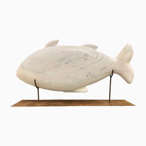 Daniel Beresaluze, White Fish, 2000s, Marble