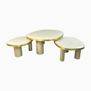 Couchtische von François-Xavier Turrou für Ginger Brown, 3er Set