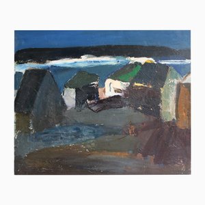 Aleksandr Rodin, By the Daugava River, Oil Painting