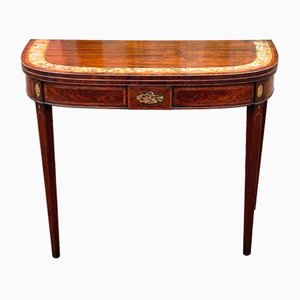 Antique Georgian Mahogany Tea Table, 1785
