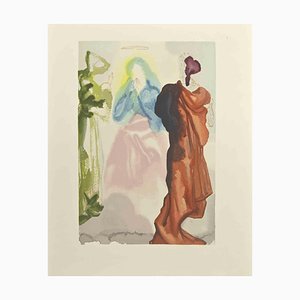 Salvador Dali, St. Bernard's Prayer to the Virgin, Woodcut Print, 1963