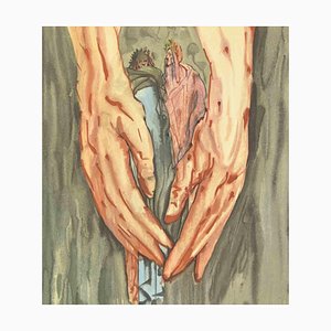 Salvador Dali, The Mount of Geryon, The Divine Comedy, Woodcut, 1963