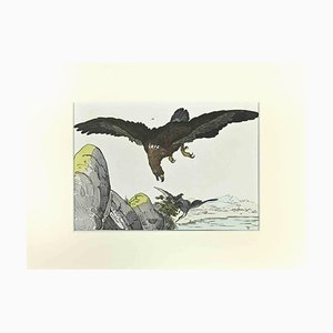 Johann Friedrich Naumann, Eagle, Etching, 1840