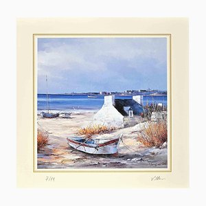 After Nicholas Verrall, Seascape, Lithograph, Late 20th Century