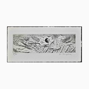 Jeannette Deseglise, Blowing Wind, Etching, 1940