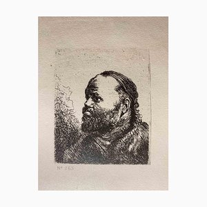 Charles Amand Durand after Rembrandt, Portrait of A Man, Engraving, 19th Century