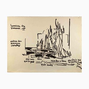 Reynold Arnould, Trust Light, Marker Drawing, 1970