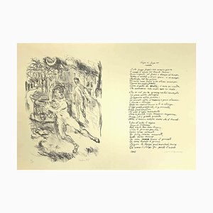 Antonio Scordia and Mino Maccari, Fuga si, Fuga no, Lithograph, 1945