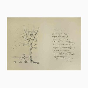 Filippo De Pisis, Moon by Day, Lithograph, 1945