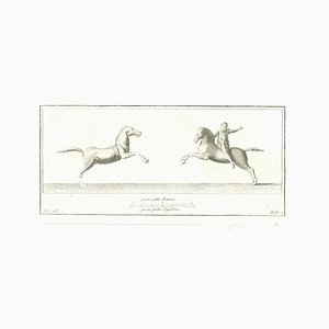 Vincenzo Campana, Ancient Roman Statues, Etching, 18th Century