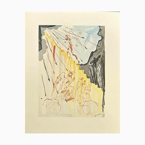 Salvador Dali, Mystical Ladder, The Divine Comedy, Woodcut, 1963