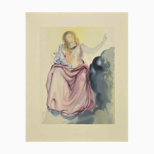 Salvador Dali, Dante and Beatrice, Woodcut, 1963