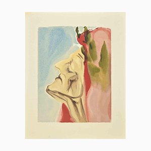 Salvador Dali, Portrait of Dante, Woodcut, 1963