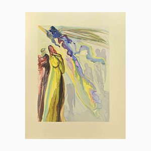Salvador Dali, Ghost of Ancestors, The Divine Comedy, Woodcut, 1963