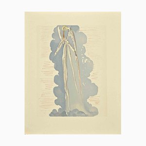 Salvador Dali, Angel of Seventh Heaven, Woodcut, 1963