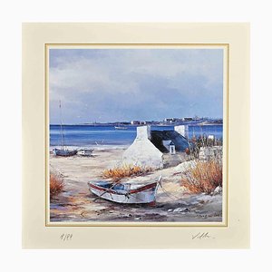 After Nicholas Verrall, Seascape, Lithograph, Late 20th Century