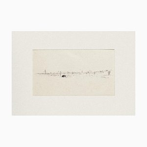 Vito Alghisi, Panorama, Drawing in Pen, 1987
