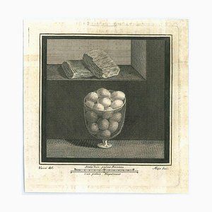 Vincenzo Aloja, Ancient Roman Fresco, Etching, 18th Century