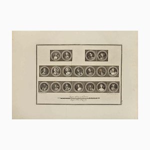 Ferdinando Campana, Status Hierarchy Roman Empire, Etching, 18th Century