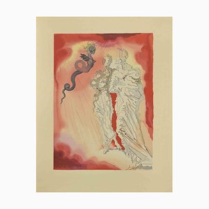 Salvador Dali, Black Devil, Woodcut, 1963