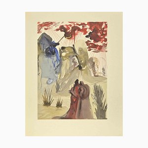 Salvador Dali, The Divine Wood, Woodcut, 1963