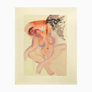 Salvador Dali, Fegefeuerlied 4, Holzschnitt, 1963