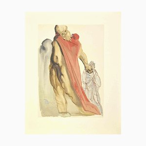 Salvador Dali, The Reproaches of Virgil, Woodcut, 1963