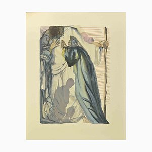Salvador Dali, The Blind of Envy, Woodcut, 1963