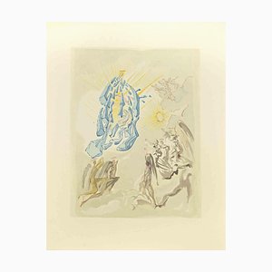 Salvador Dalí, Dante Recovers his Sight, Woodcut, 1963