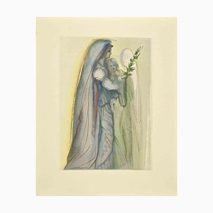 Salvador Dali, Beatrice and Rachele, Woodcut, 1963