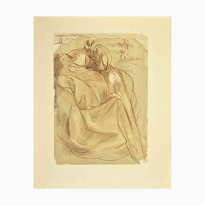 Salvador Dalí, Repentance, Woodcut, 1963