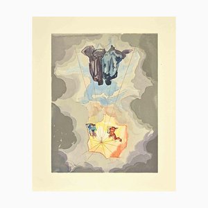 Salvador Dali, Cronología de Cacciaguida, Xilografía, 1963