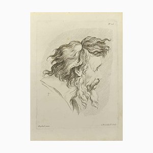 Nicholas Cochin, Portrait After Raphael, Etching, 1755