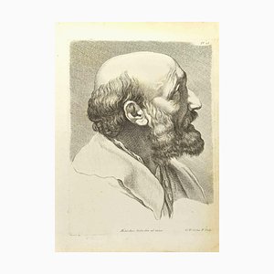Nicholas Cochin, Portrait after Michelangelo, Etching, 1755