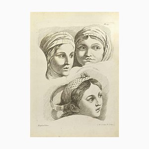 Nicholas Cochin after Raphael, Portraits, Etching, 1755