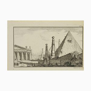 Jean François Poletnich, Pyramid, Etching, 18th Century