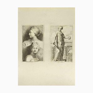 Jean François Poletnich, Venus, Etching, 18th Century