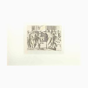Giovanni Lanfranco, Samuel 14, Old Testament Story, Etching, 1607