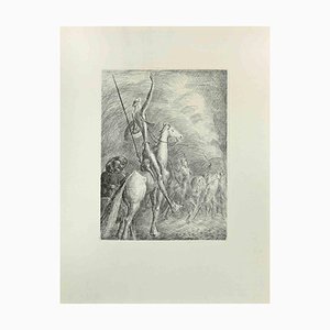 Wladyslaw Jahl, Don Quixote and Sancho Panza, Etching, 1951