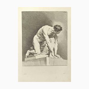 Nicholas Cochin, Posing Man, Etching, 1755