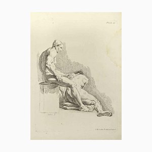 Nicholas Cochin, Anatomiestudien, Radierung, 1755