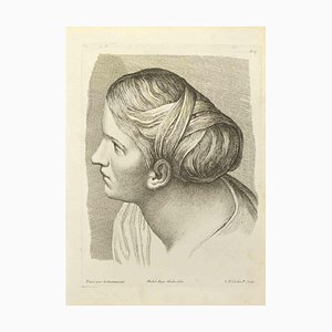Nicholas Cochin after Domenichino, Portrait, Etching, 1755