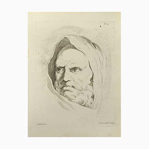 Nicholas Cochin, Portrait after Raphael, Etching, 1755