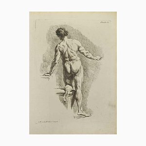 Nicholas Cochin, Anatomiestudien, Radierung, 1755