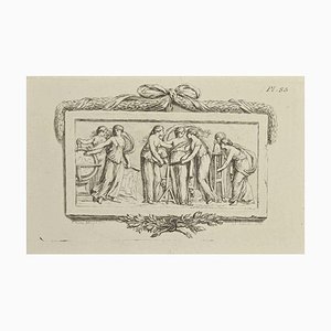 Nicholas Cochin, The Muses, Etching, 1755